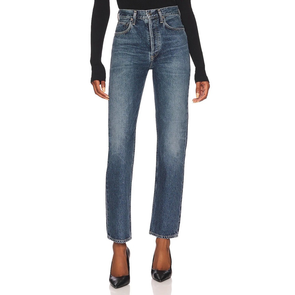 AGOLDE 90s Pinch Waist High Rise Straight Leg Jeans Portrait Organic Cotton 29